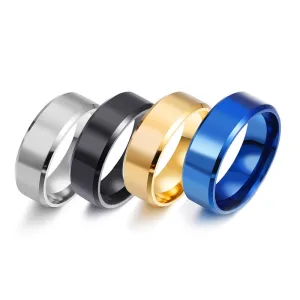 Imagen del producto Nuevo Sortija de acero inoxidable brillante, elegante | Compra online en Tiendafiable