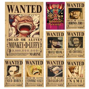 Pósteres de la Recompensa de Gear 5 de Luffy en One Piece apasionado, aventurero