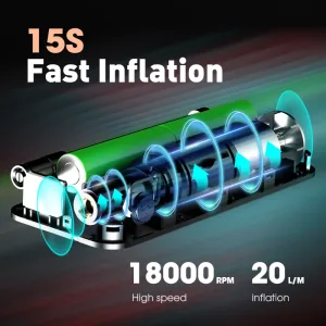 Imagen del producto Fascinante Inflador de Neumáticos Portátil y Eficiente | Compra online en Tiendafiable