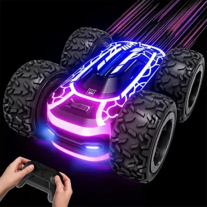 Cautivador Juguete Para Niños! Coche Teledirigido Con Luces De Doble Cara