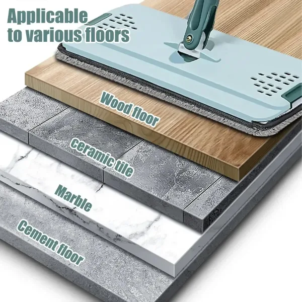 Imagen Del Producto Fregona Plana Escurrible Con Cubo De Alata Calidad | Compra Online En Tiendafiable