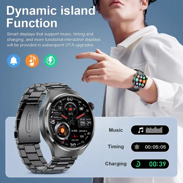 Imagen Del Producto Cautivador Reloj Inteligente Resistente Al Agua Para Hombre | Compra Online En Tiendafiable