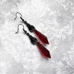 Joyer-A-De-Fiesta-Vintage-G-Tica-Para-Mujer-Pendientes-De-Bruja-De-Vampiro-Rosa-Negra-1.Webp