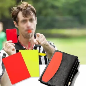 Fascinante Set de Tarjetas de Árbitro para Fútbol