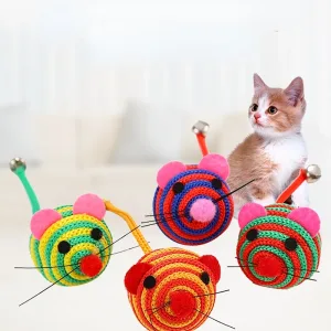 Imagen del producto Fascinante Juguete para Gatos Duradero de Nailon a Rayas | Compra online en Tiendafiable