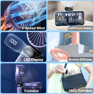 Imagen del producto Ventilador portátil plegable extraordinariamente eficaz | Compra online en Tiendafiable