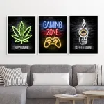 P-Steres-De-Pared-De-Ne-N-Para-Gamer-Pintura-En-Lienzo-Imagen-Decorativa-Para-Habitaci-4.Webp