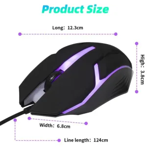 Imagen del producto Nuevo Mouse Gamer Óptico con Cable de Alta Velocidad | Compra online en Tiendafiable