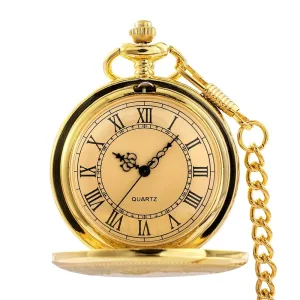 Imagen del producto Reloj de Bolsillo de Cuarzo Auténtico con Números Romanos | Compra online en Tiendafiable