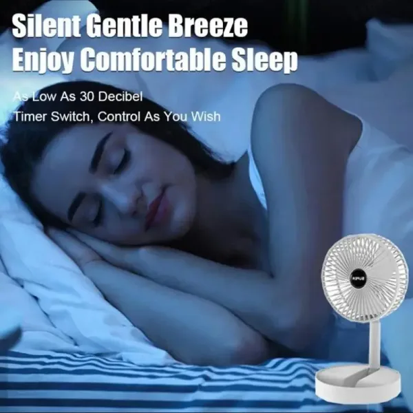 Imagen Del Producto Notable Ventilador De Pie Telescópico Portátil Plegable | Compra Online En Tiendafiable