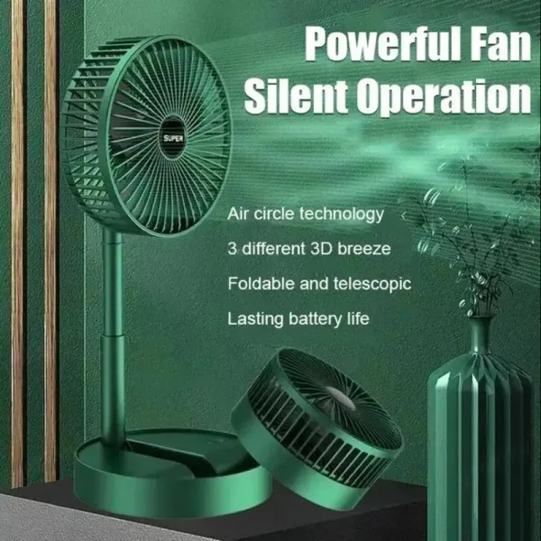 Imagen Del Producto Notable Ventilador De Pie Telescópico Portátil Plegable | Compra Online En Tiendafiable