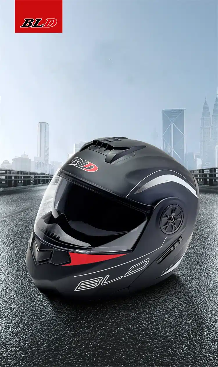 Casco De Motocicleta Plegable, Auténtico Y Seguro