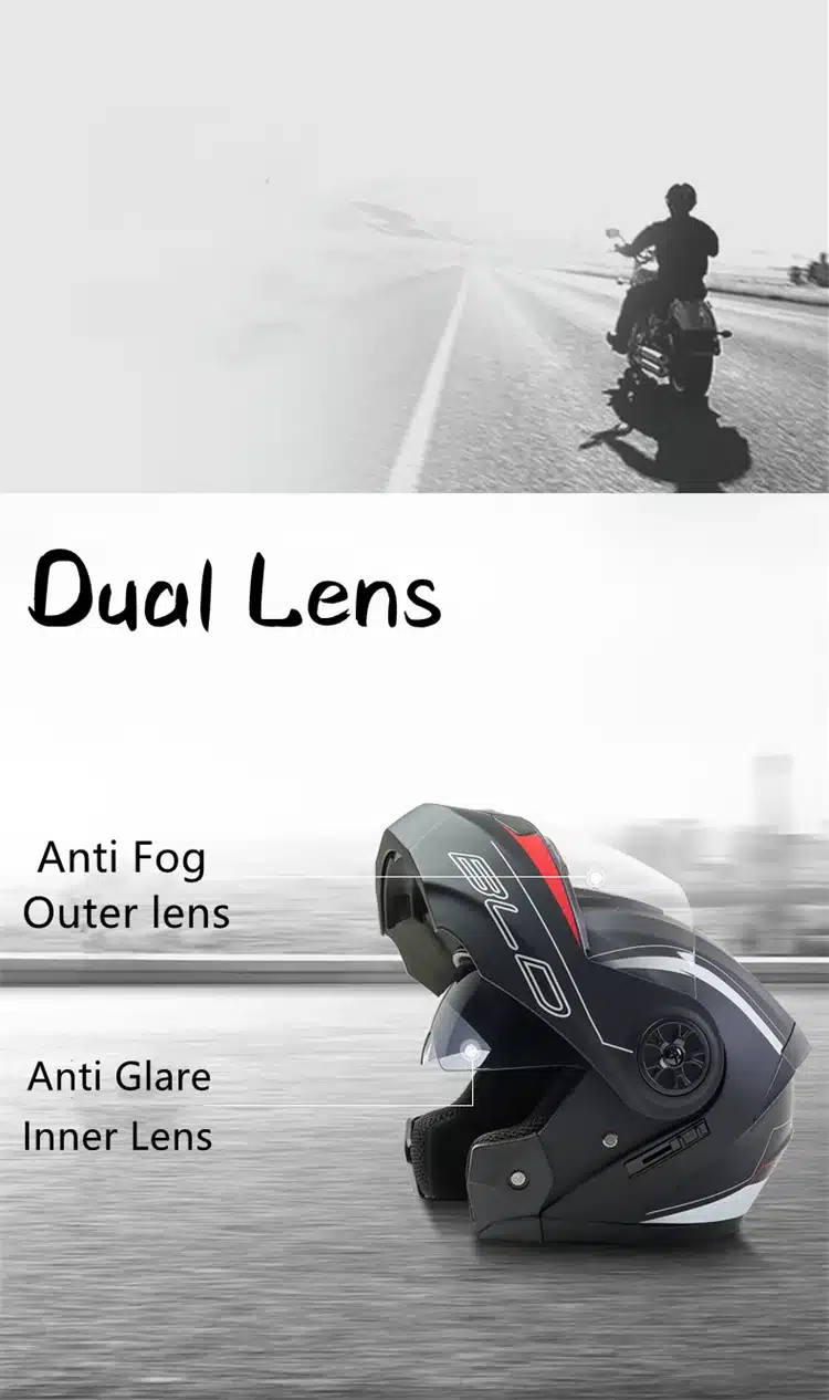 Casco De Motocicleta Plegable, Auténtico Y Seguro