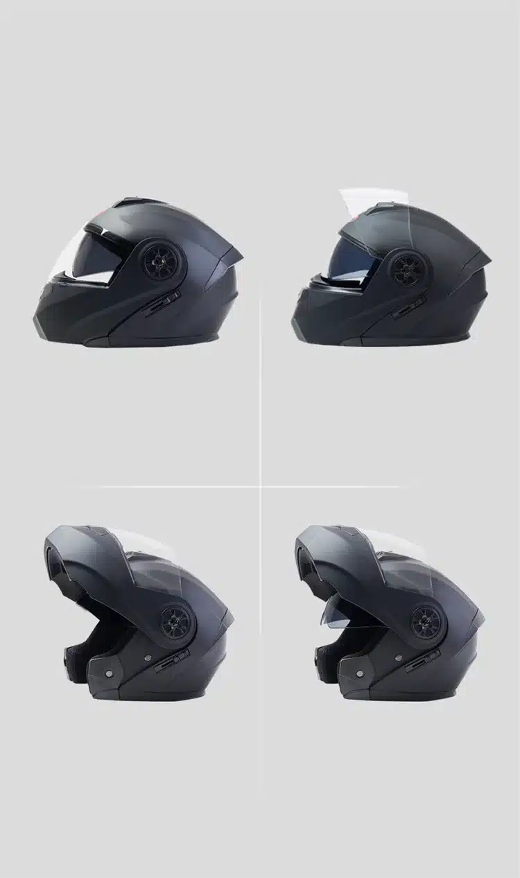 Casco De Motocicleta Plegable, Auténtico Y Seguro