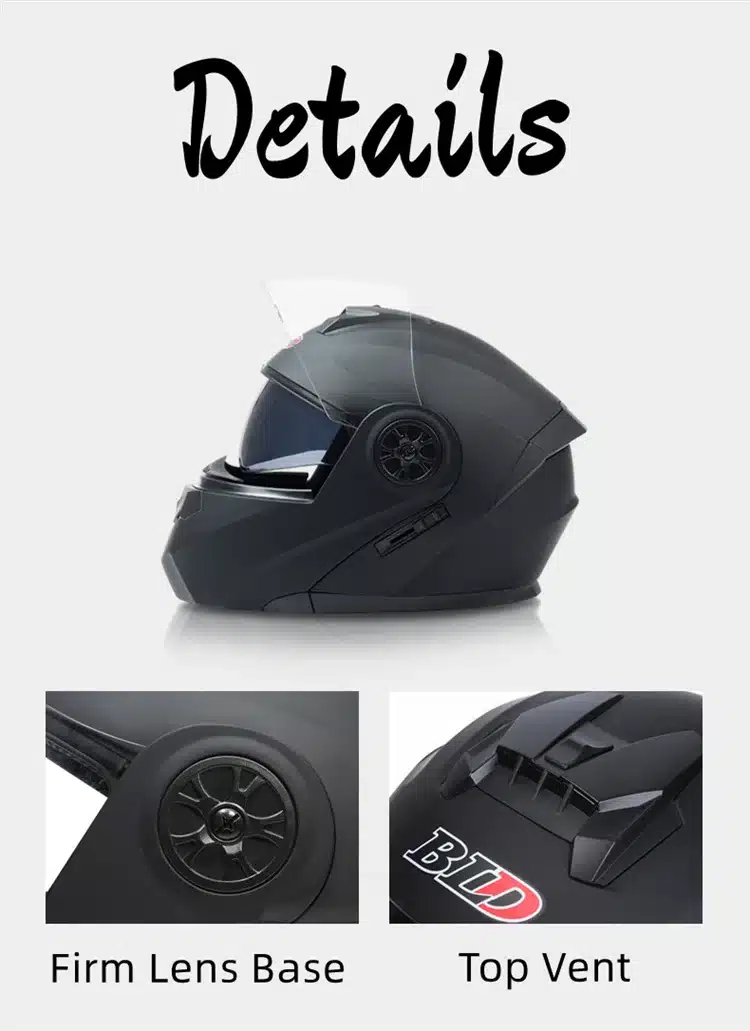 Casco De Motocicleta Plegable, Auténtico Y Seguro
