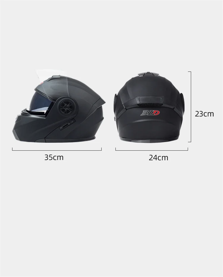 Casco De Motocicleta Plegable, Auténtico Y Seguro