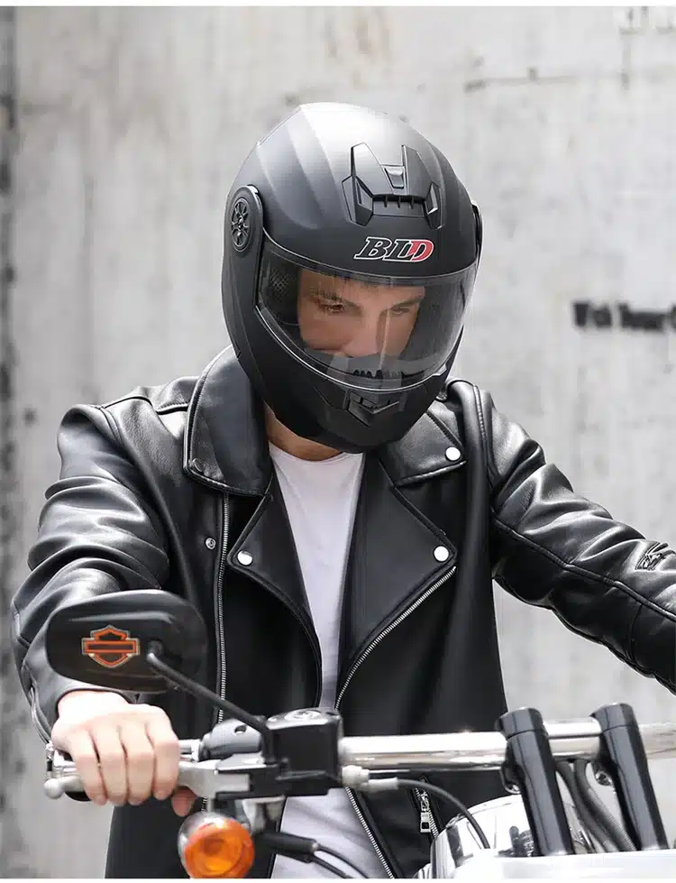 Casco De Motocicleta Plegable, Auténtico Y Seguro