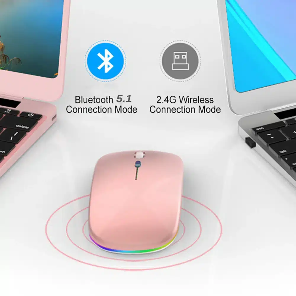 Ratón Inalámbrico Recargable Con Iluminación: Eficiencia Y Estilo En Tu Escritorio