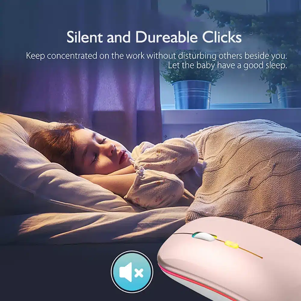 Ratón Inalámbrico Recargable Con Iluminación: Eficiencia Y Estilo En Tu Escritorio
