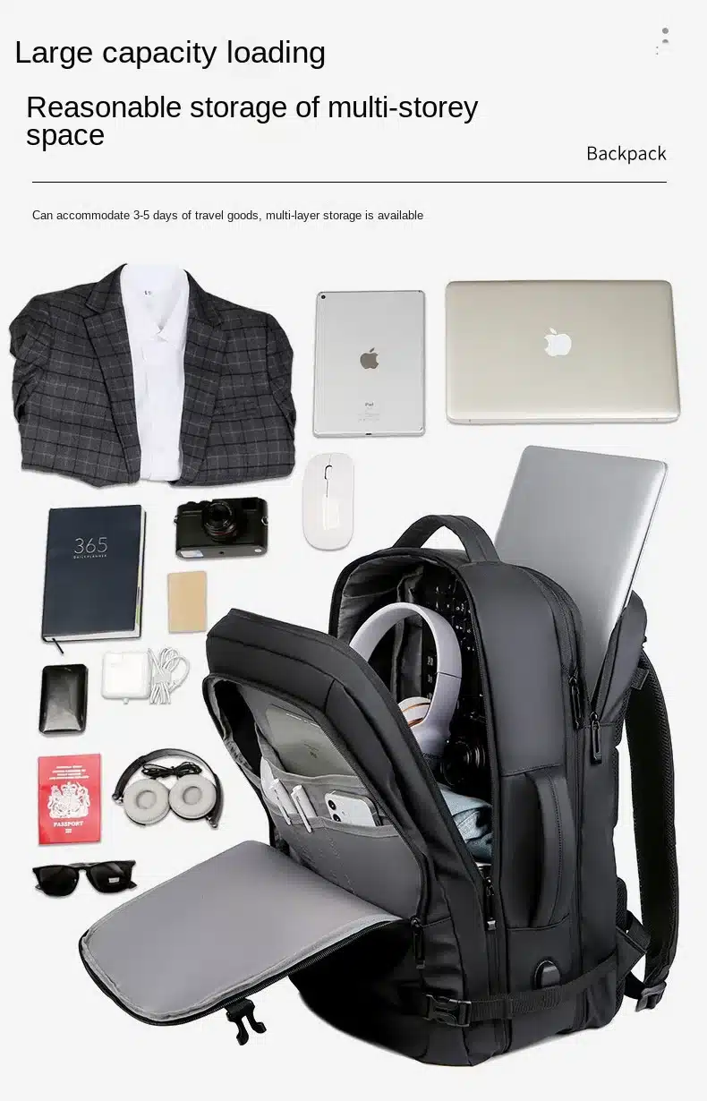 Fabuloso Mochila De Viaje Ampliable Para Hombres