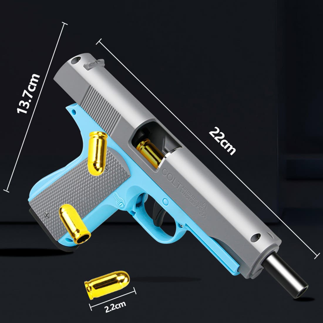 Fascinante Pistola De Juguete Glock Por Gravedad