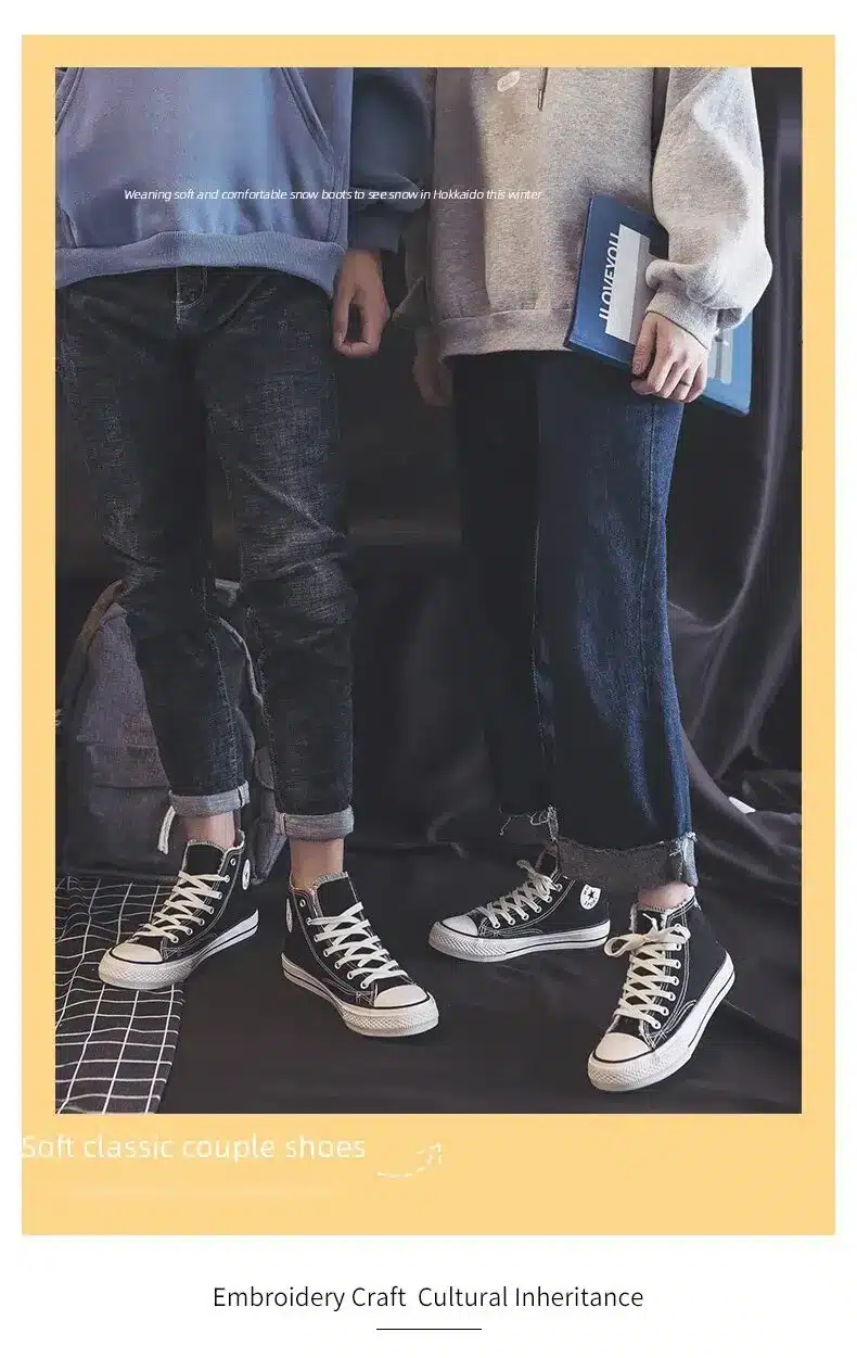 Hermoso Zapatos De Lona Con Forro Polar Para Mujer