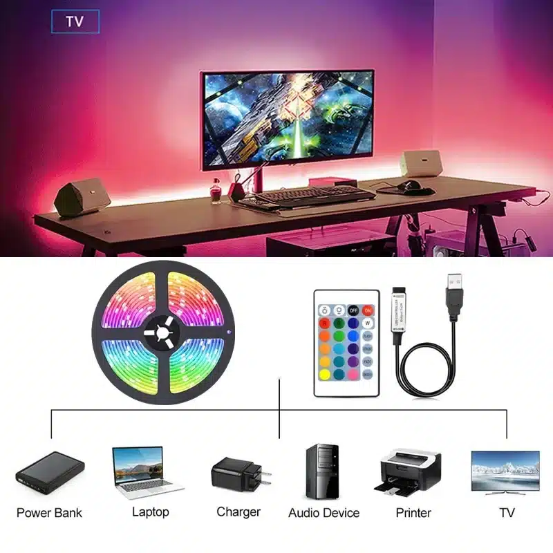 Innovador Tira De Luces Led Usb Multicolor,