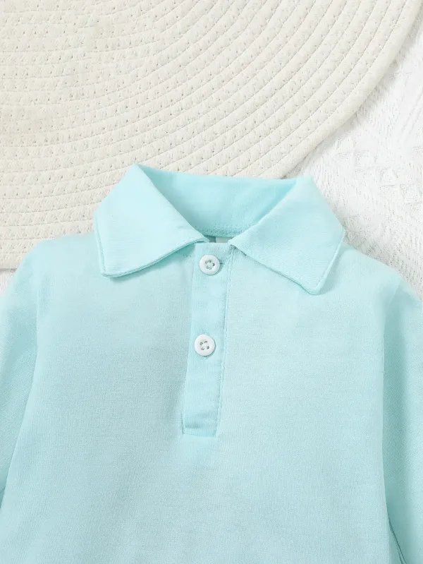Imagen Del Producto Persuasivo Polo De Manga Larga Con Solapa Para Jovenes | Compra Online En Tiendafiable