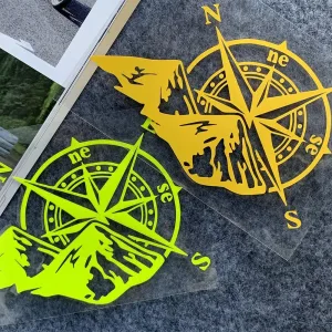 Nuevo Calcomanías De Brújula Para Motocicleta
