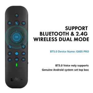 Imagen del producto Eficaz Mando a distancia G60S Pro BT inalámbrico por voz | Compra online en Tiendafiable