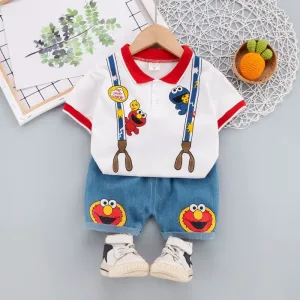 Imagen del producto Perfecto Conjunto de ropa con estampado de Barrio Sesamo para bebe | Compra online en Tiendafiable