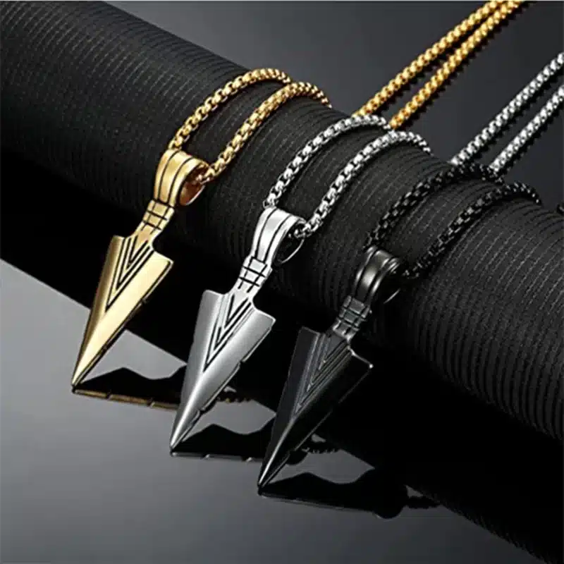 Mágico Collar De Flecha Triangular Elegante Para Hombres