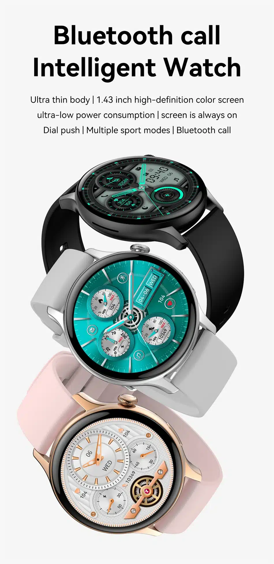 Magnifico Reloj Deportivo Inteligente Con Gps Para Mujer