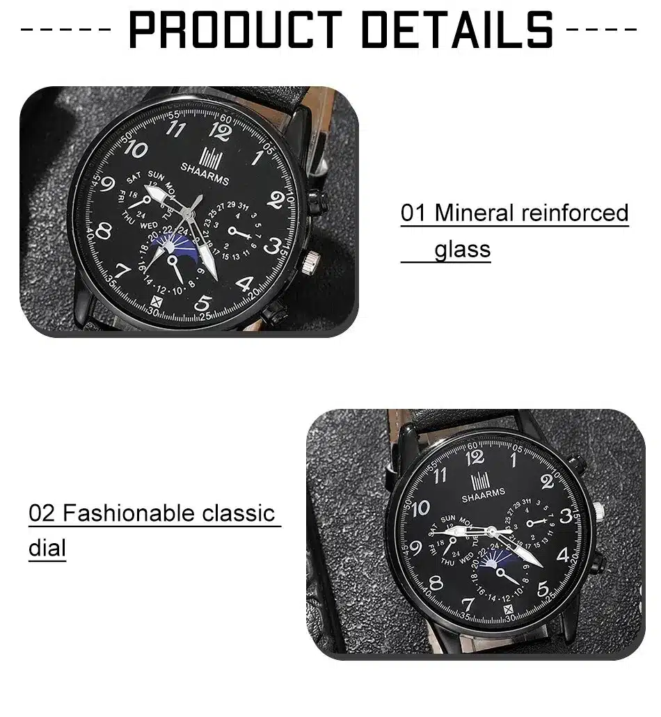 Majestuoso Reloj De Cuarzo Potencia Tu Estilo