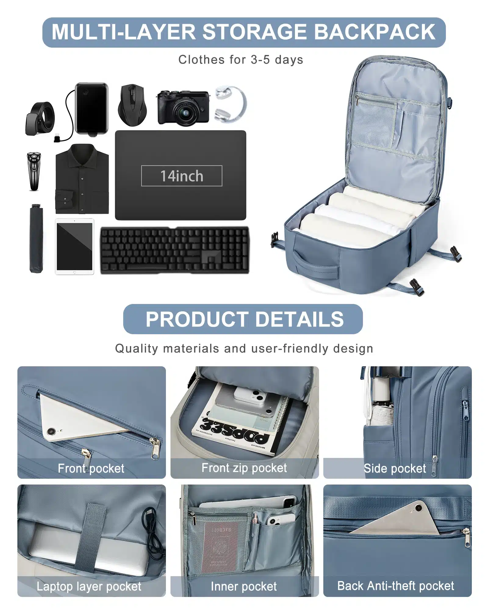 Mochila Resistente El Complemento Perfecto