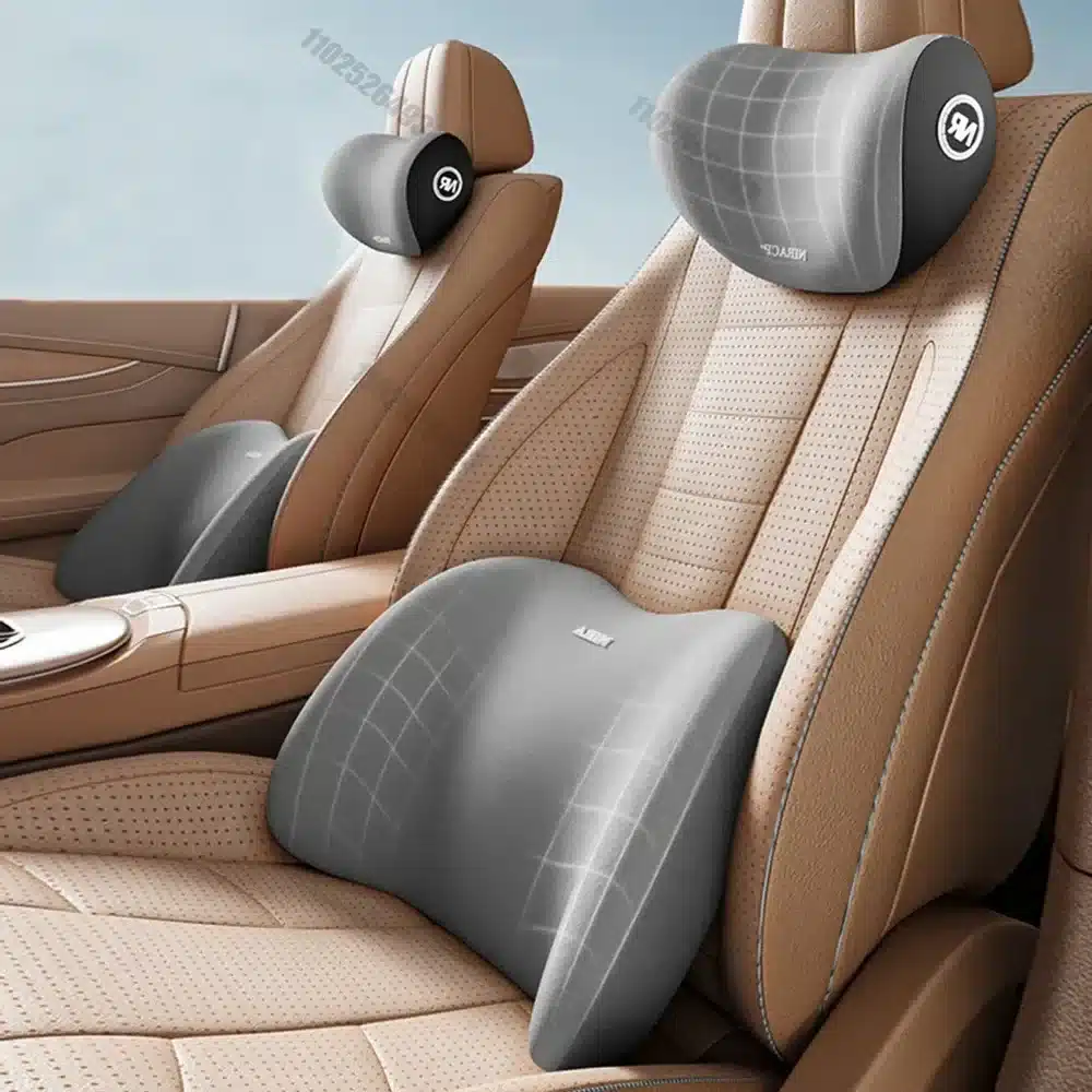 Soporte Lumbar Y Reposacabezas Esencial Para Carro