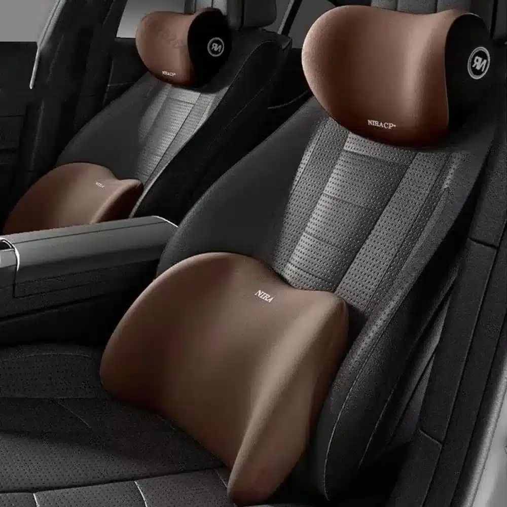 Soporte Lumbar Y Reposacabezas Esencial Para Carro