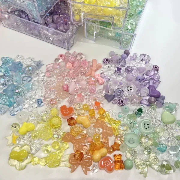 Imagen Del Producto Cuentas Acrílicas Sueltas: Crea Pulseras Únicas Con Este Juego | Compra Online En Tiendafiable