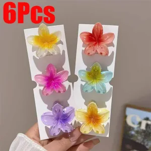 Imagen del producto Pinzas de cabello con gradiente hawaiano para mujer: estilo tropical para tu peinado | Compra online en Tiendafiable