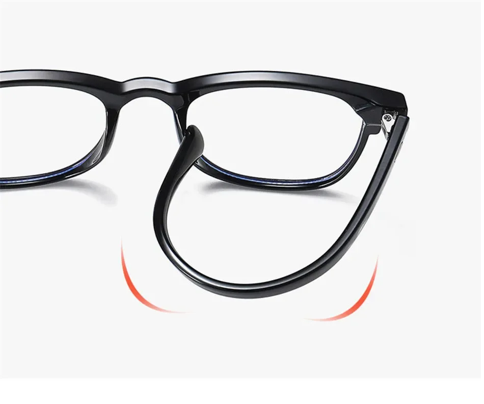 Montura De Gafas De Ordenador Transparente Clásica Para Hombre Y Mujer