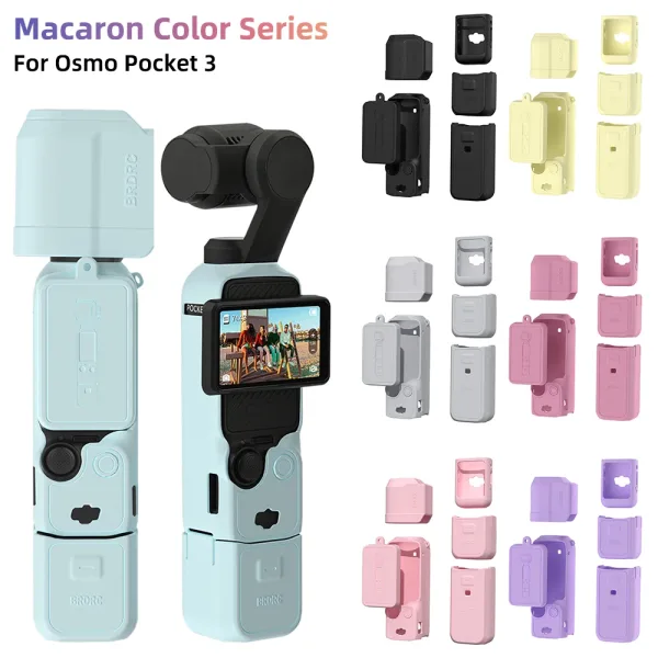 Imagen Del Producto Funda Para Dji Osmo Pocket 3, Funda Protectora De Silicona, Accesorios De Carcasa De Cámara | Compra Online En Tiendafiable