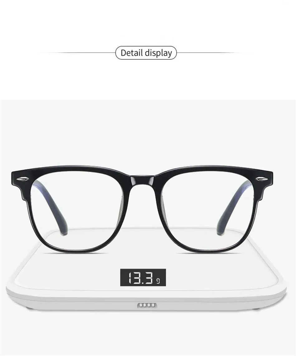 Montura De Gafas De Ordenador Transparente Clásica Para Hombre Y Mujer
