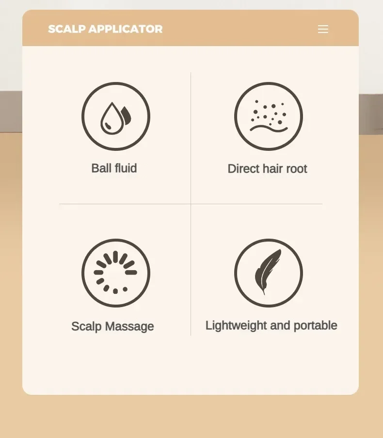 Aplicador De Cuero Cabelludo: Peine Líquido Para Un Cabello Saludable