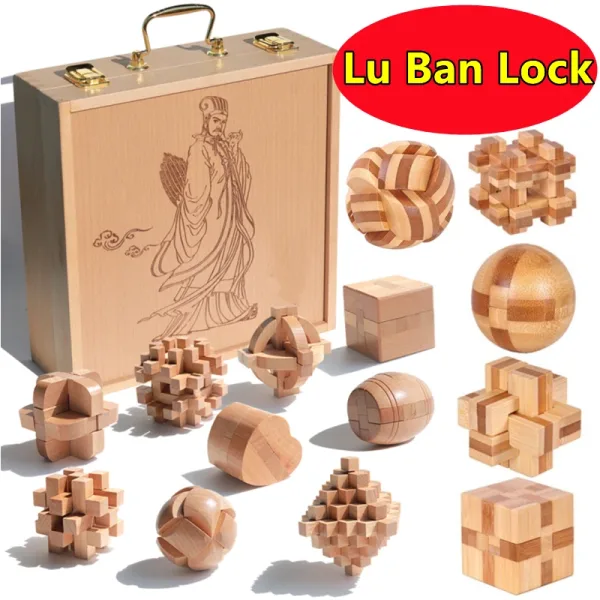 Imagen Del Producto Nuevo Kong Ming Lock Lu Ban Lock Iq Rompecabezas | Compra Online En Tiendafiable