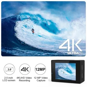 Imagen del producto Cámara de acción Ultra HD 4K/30fps: Captura tus aventuras en alta definición | Compra online en Tiendafiable