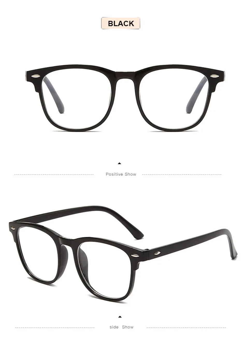 Montura De Gafas De Ordenador Transparente Clásica Para Hombre Y Mujer
