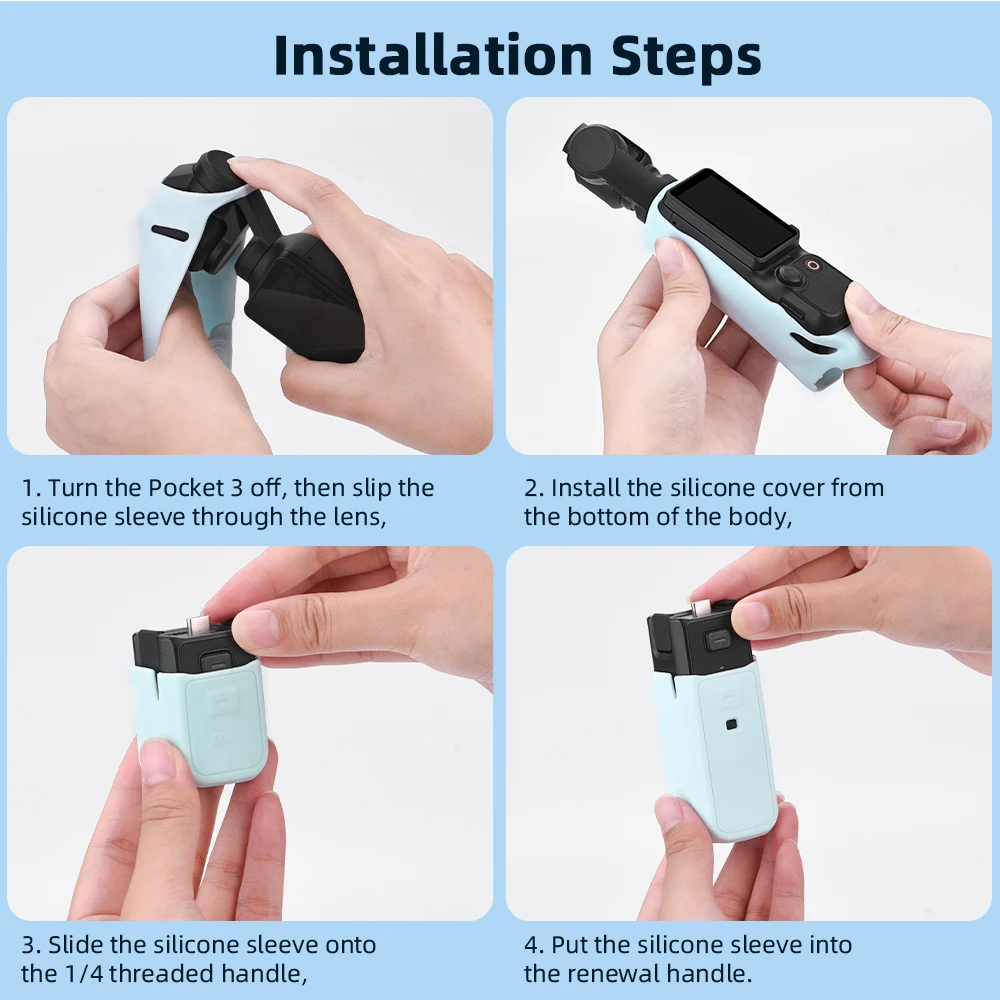 Funda Para Dji Osmo Pocket 3, Funda Protectora De Silicona, Accesorios De Carcasa De Cámara