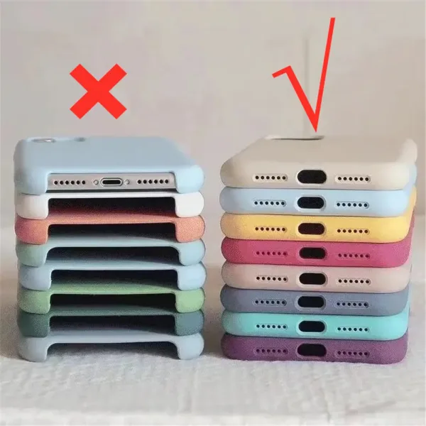 Imagen Del Producto Funda De Silicona Líquida Original Para Iphone: Protección Y Estilo En Un Solo Producto | Compra Online En Tiendafiable