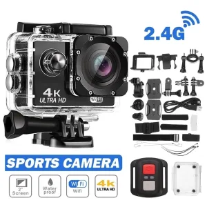 Imagen del producto Cámara de acción Ultra HD 4K/30fps: Captura tus aventuras en alta definición | Compra online en Tiendafiable