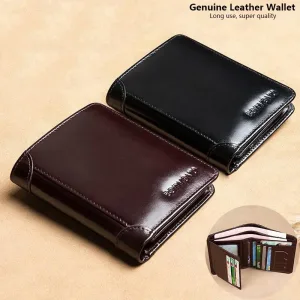 Imagen Del Producto Billeteras De Cuero Genuino Con Bloqueo Para Hombre | Compra Online En Tiendafiable